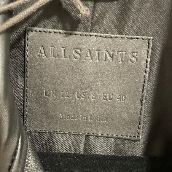Allsaints Darnley leather jacket - Picture 6 of 9